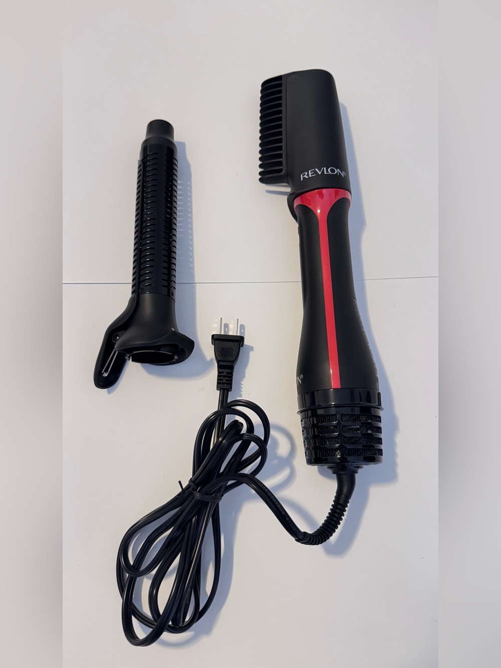 New - Revlon Hot Air Styler in Black with Red Stripe